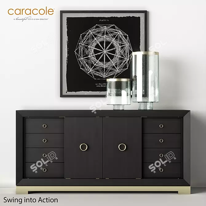 Caracole Swing Table - Sleek and Stylish 3D model image 1