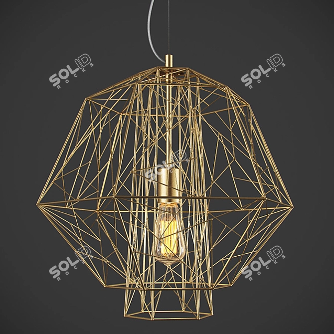 Elegant Neonila Chandelier 3D model image 1