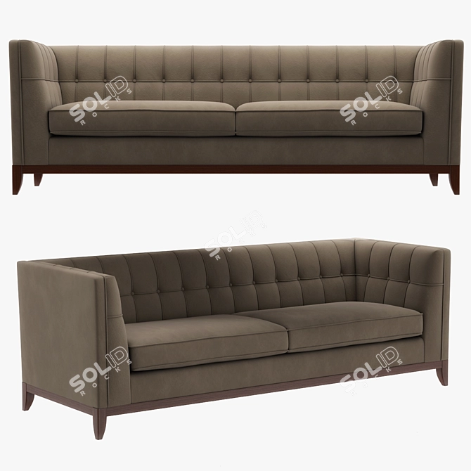 Comfortable and Stylish 4-Seater Lixis Sofa 3D model image 1