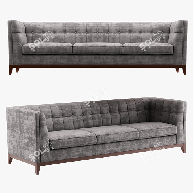 Lixis 5-Seat Sofa by Seven Sedie 3D model image 1