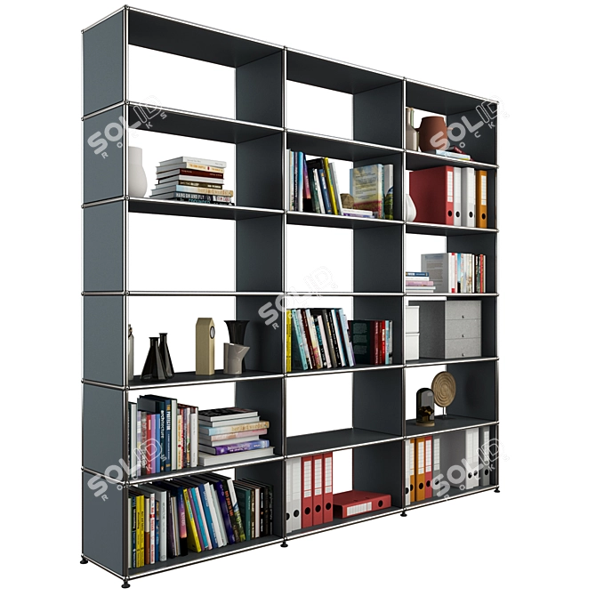 Haller System Cabinet: Modern Storage Solution 3D model image 1