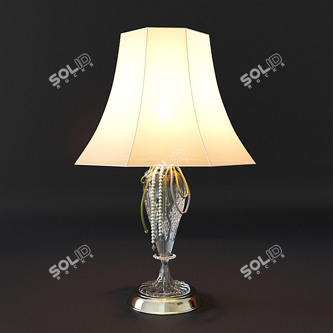 Sleek and Modern Table Lamp 3D model image 1