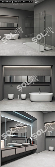 Eleganza Bathroom Furniture Set 3D model image 2