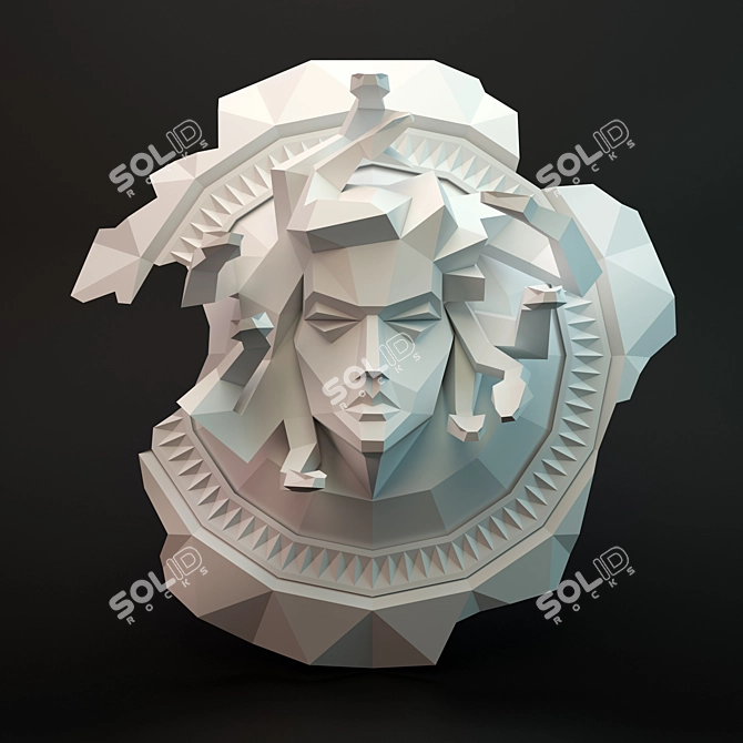 Glorious Gorgon's Medusa Sculpture 3D model image 1