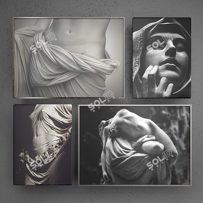 Title: Sensual Antique Sculpture Collection 3D model image 1