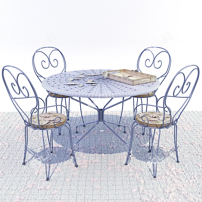 Lilli Garden Table: 120 cm Diameter 3D model image 3