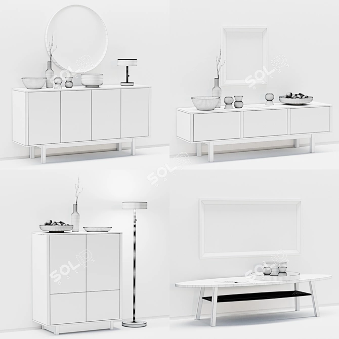 Timeless Elegance with IKEA Stockholm 3D model image 2