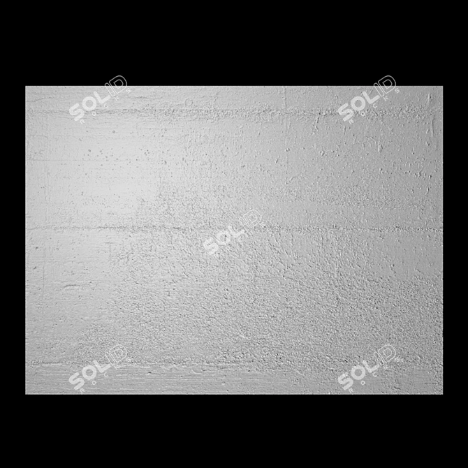 Industrial Concrete Wall Texture 3D model image 3