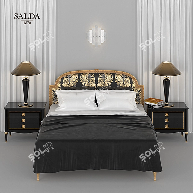 Salda Bedroom Set 3D model image 3