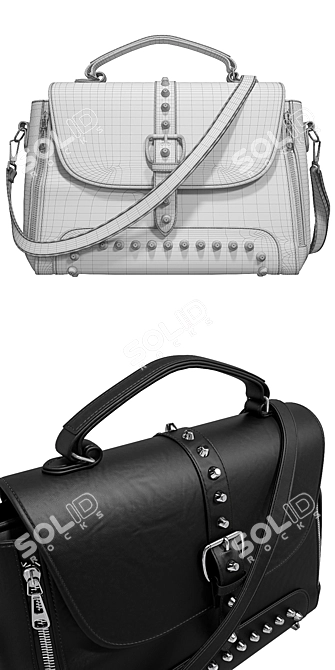 Classic Leather Bag ZMQN 3D model image 3