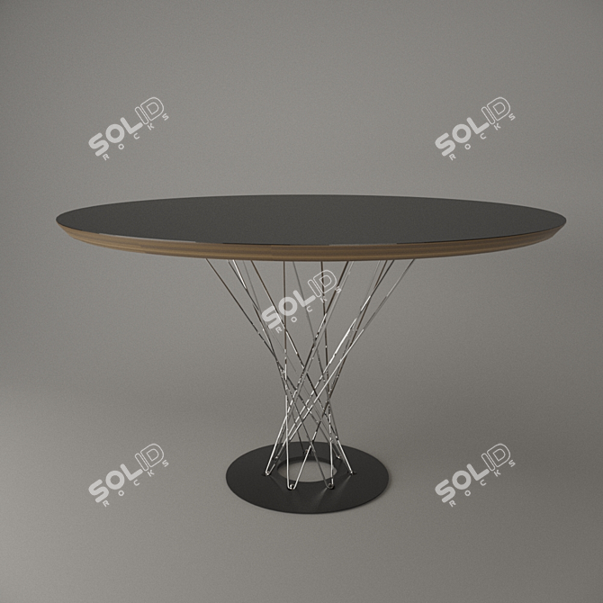 Sleek Noguchi Cyclone Table 3D model image 1