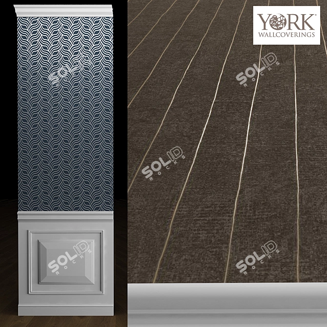 York Dazzling Dimensions: American Wallpaper 3D model image 1
