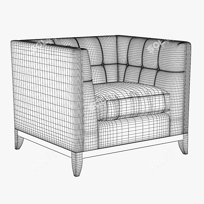 Lixis Armchair: Elegant and Comfortable 3D model image 3