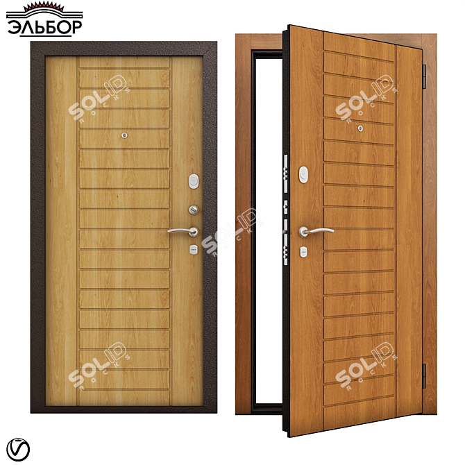 Elbor Ankara Entrance Doors 3D model image 1