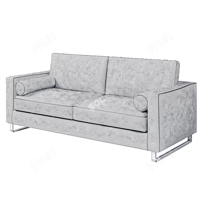 Elegant Da Vinci Sofa 3D model image 2