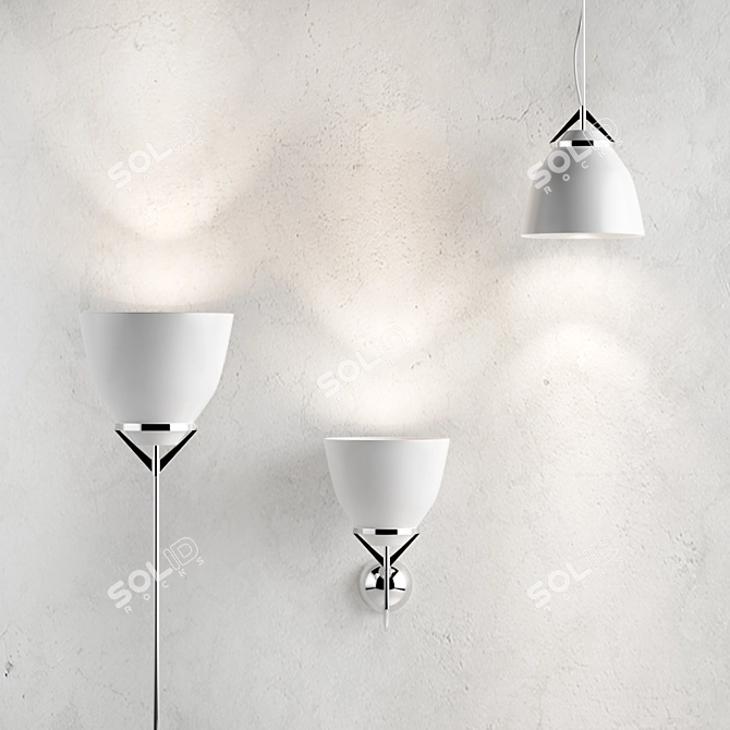 Satin Blown Glass Diffuser 3D model image 1