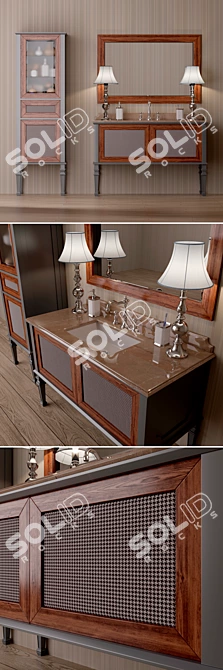 Elegant Bathroom Furniture Collection 3D model image 2