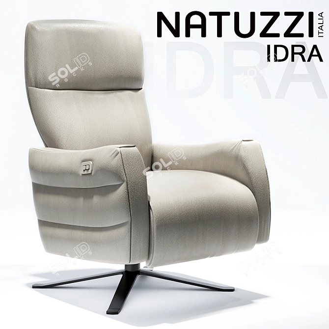 Modern Adjustable Natuzzi Idra Armchair 3D model image 1