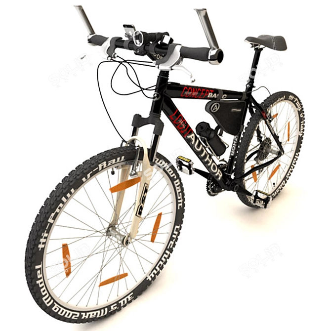 Authentic Author Bike: Loaded with Accessories 3D model image 1