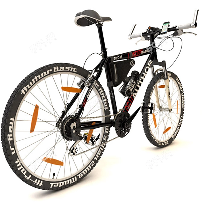 Authentic Author Bike: Loaded with Accessories 3D model image 2