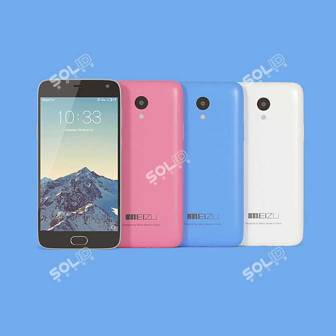 Sleek Meizu M2: Advanced Smartphone 3D model image 2