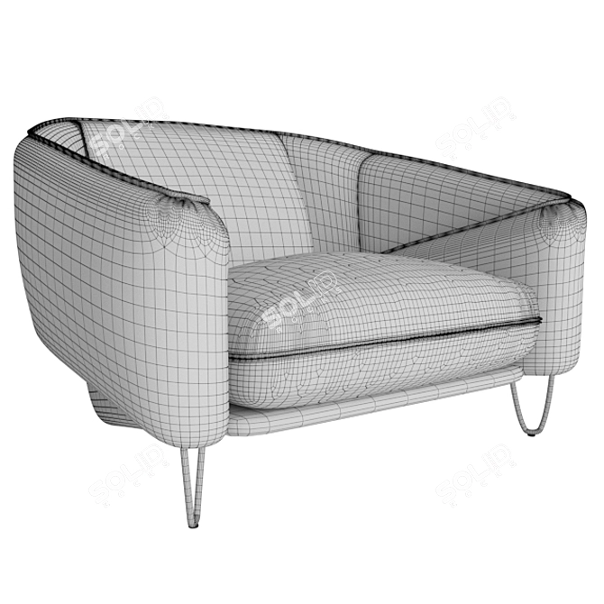 Flow Chair: Stylish Comfort for Your Home 3D model image 3