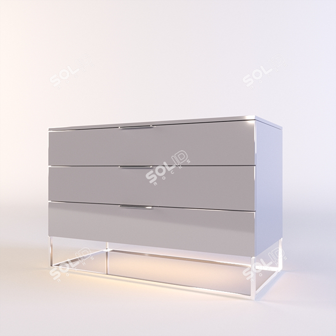 Molteni 909 Drawer Unit: Sleek & Stylish Design 3D model image 1