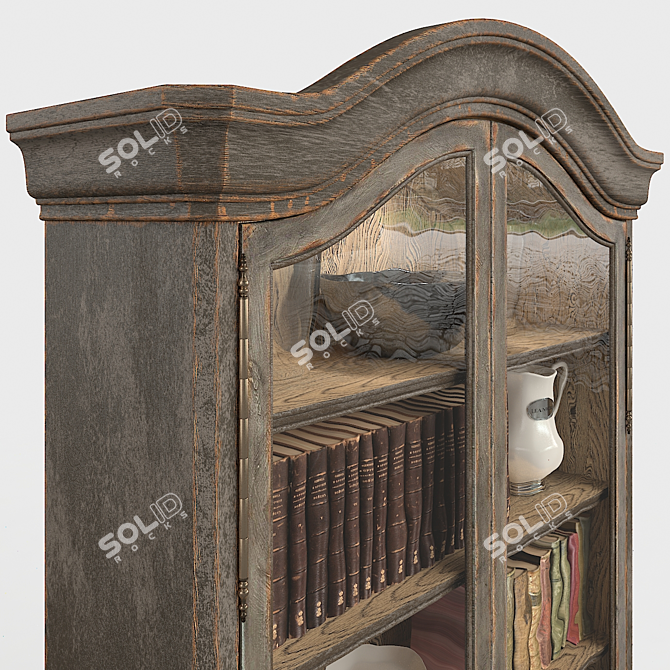 Elegant Arabella Display Cabinet 3D model image 2