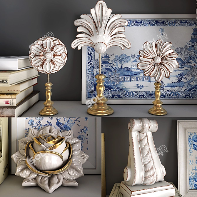 Elegant Decor Set: V-Ray, Textures, UVW 3D model image 2