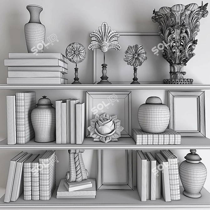 Elegant Decor Set: V-Ray, Textures, UVW 3D model image 3