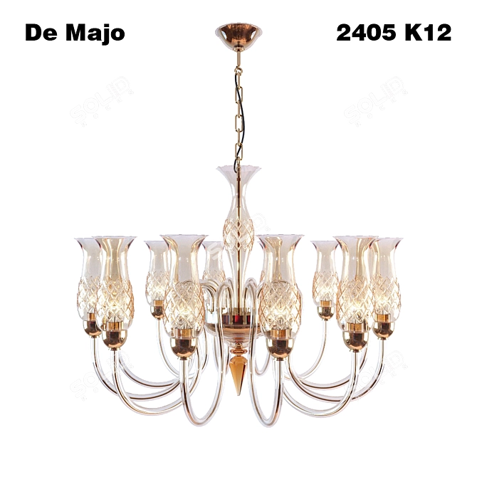 Elegant DeMajo Pendant Light 3D model image 1