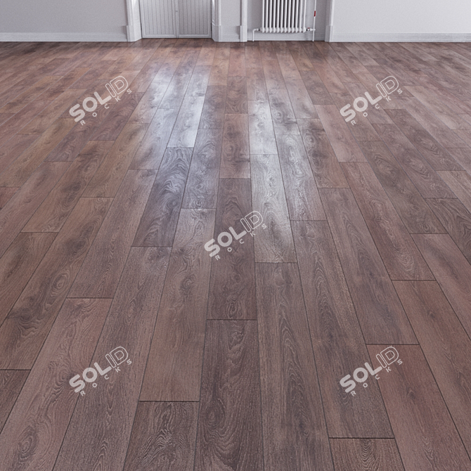 Title: Durable Oak Krono Original Flooring 3D model image 1