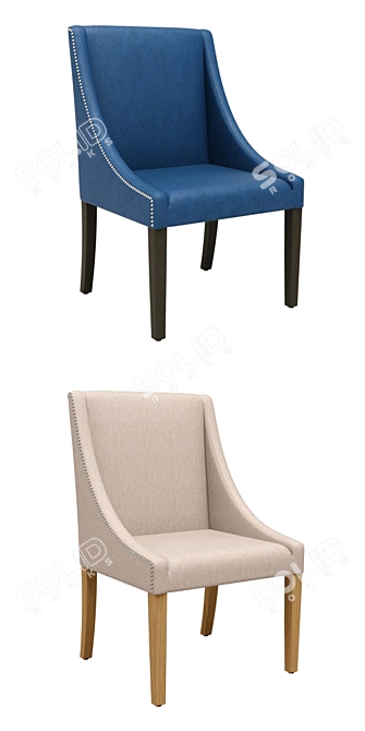 Elegant Katrin Chair: Comfort and Style 3D model image 2