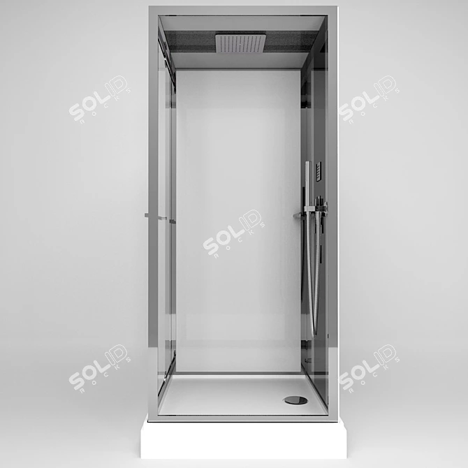 Avanta Premium Kubik Shower Cabin 3D model image 3