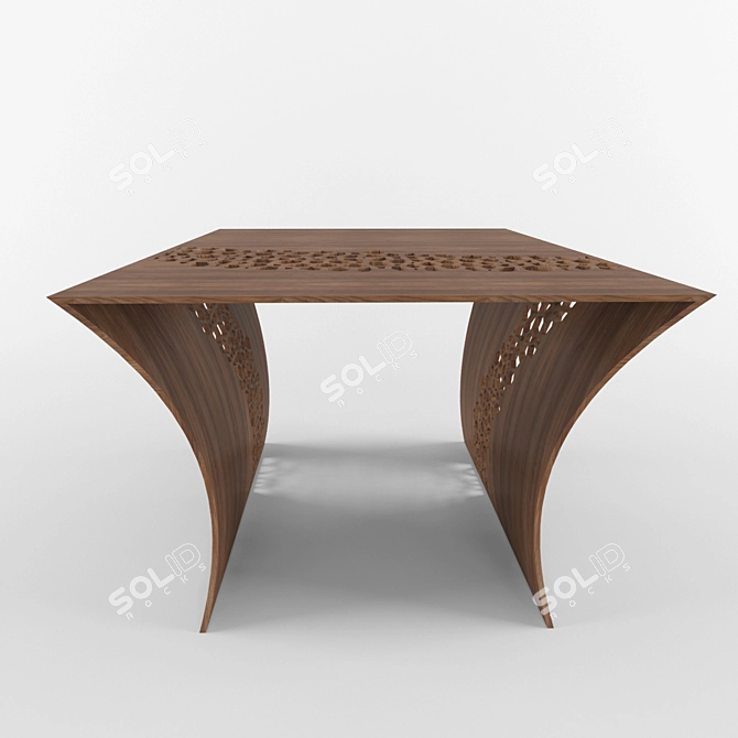 Contemporary Minimalist Coffee Table 3D model image 2