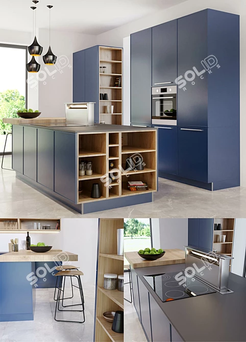 Nolte Kuchen: Stylish Kitchen Set 3D model image 3