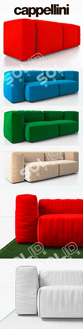 Superoval Modular Sofas by Cappellini 3D model image 2