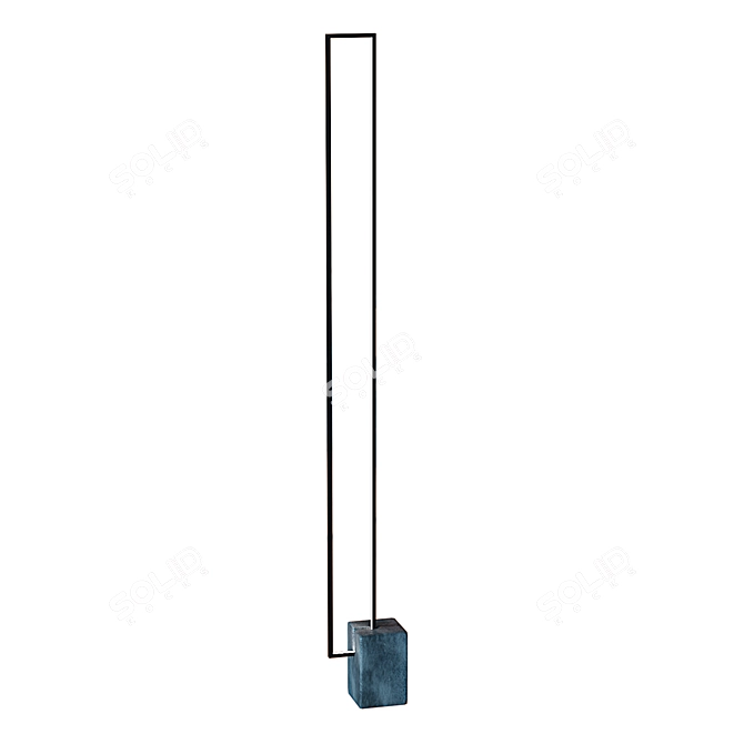 Elegant Mire Floor Lamp 3D model image 1