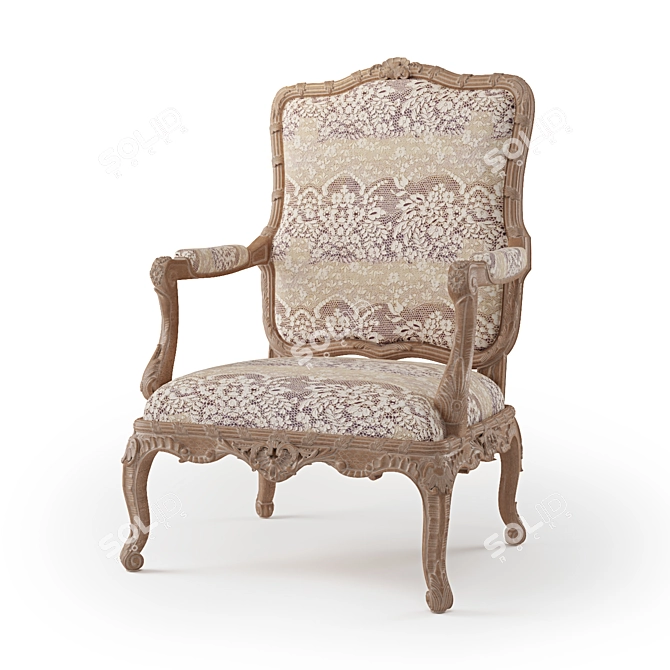 Elegant Griffe Chair: Designer Luxury 3D model image 1