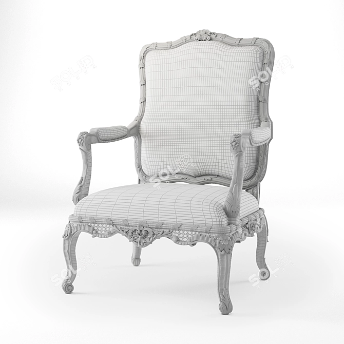 Elegant Griffe Chair: Designer Luxury 3D model image 3