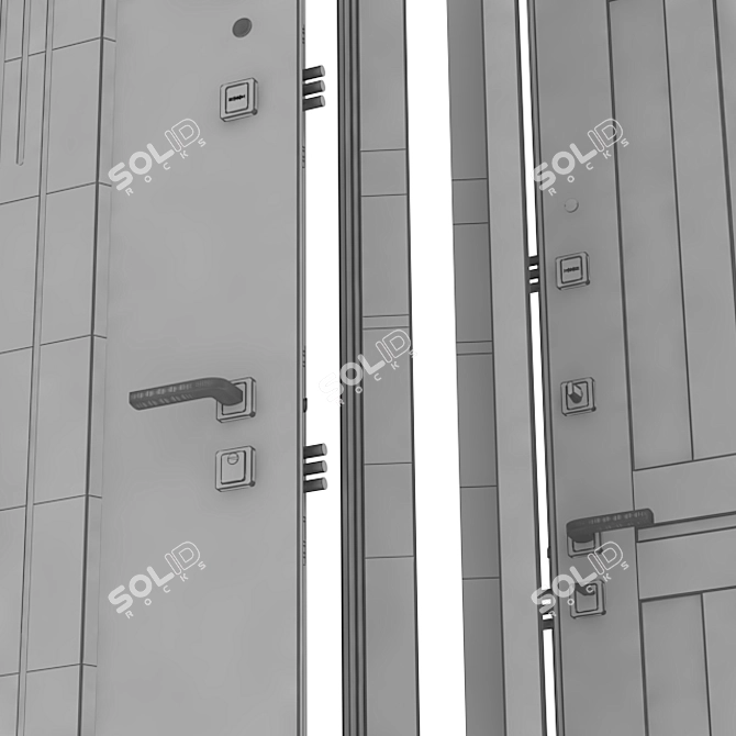 Dresden Steel Door: Premium Quality 3D model image 3