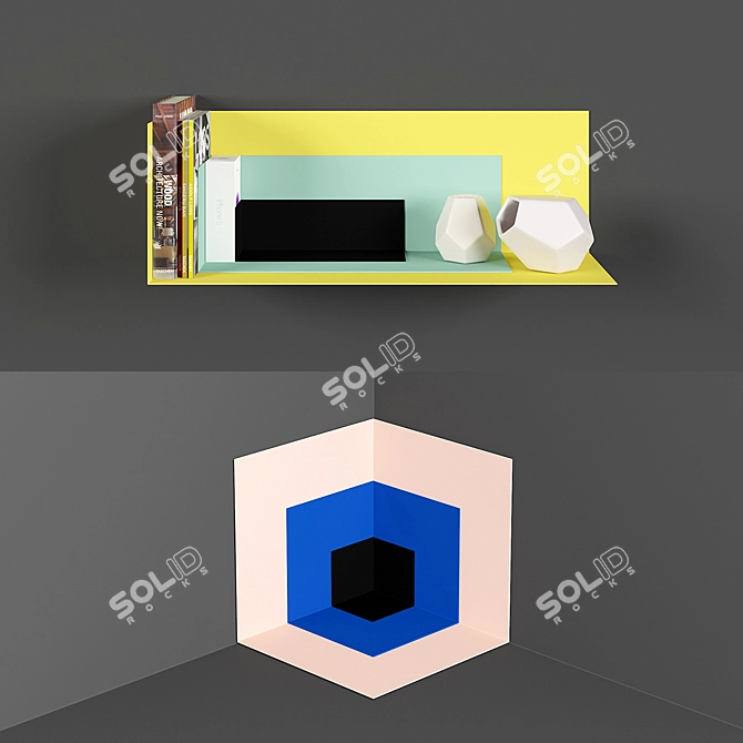 Kyuhyung Cho Corners - Stylish and Versatile Shelving Solution 3D model image 3