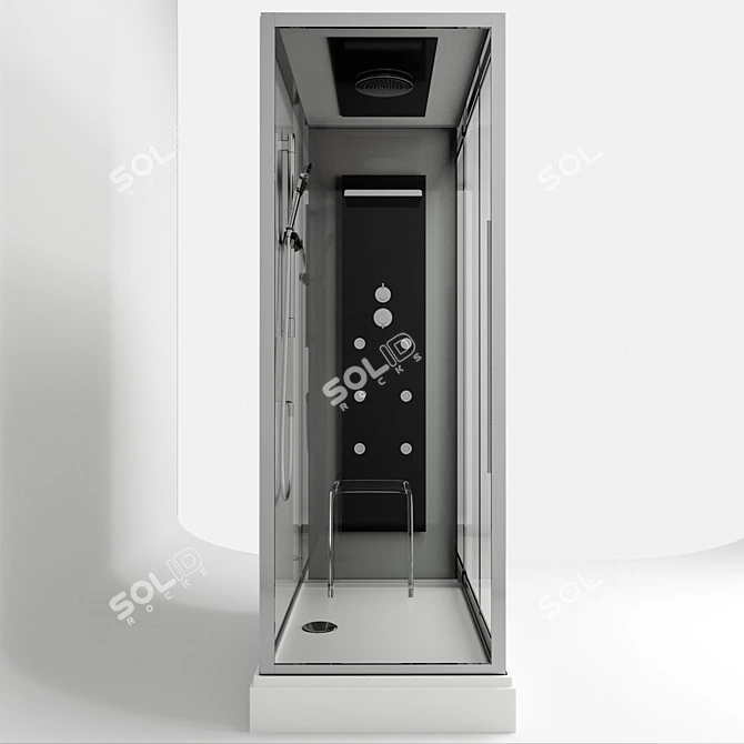 Avanta Premium Shower Cubicle AV-2410E 3D model image 3