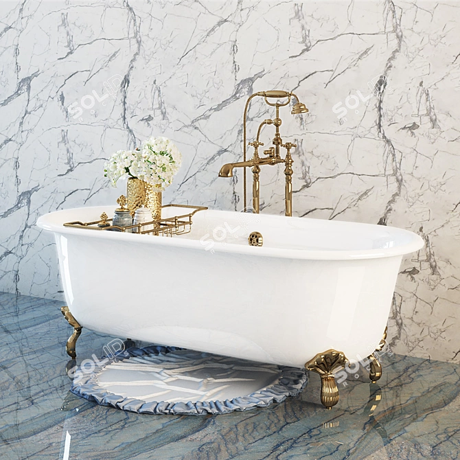 Gentry Home Violet W - Luxurious Vray Bathtub 3D model image 1