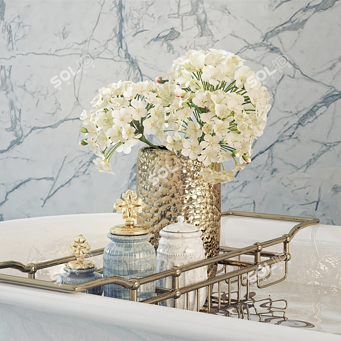 Gentry Home Violet W - Luxurious Vray Bathtub 3D model image 2