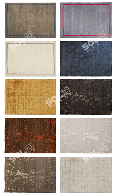 Studio Toulemonde Bochart Hand-Knotted Rugs 3D model image 2