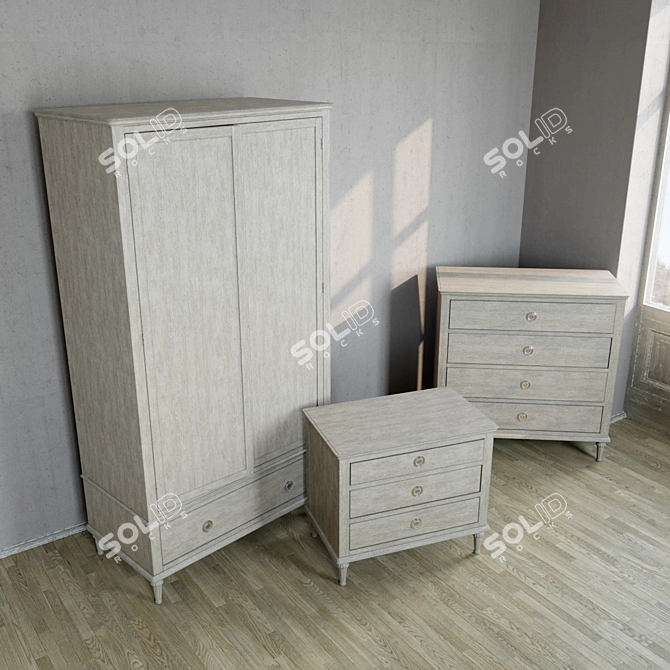 Restoration Hardware Maison Collection: Elegant Home Furniture 3D model image 2