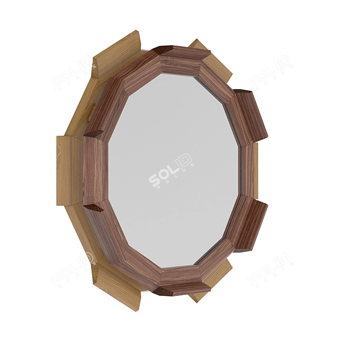 Reflective Beauty Mirror 3D model image 2