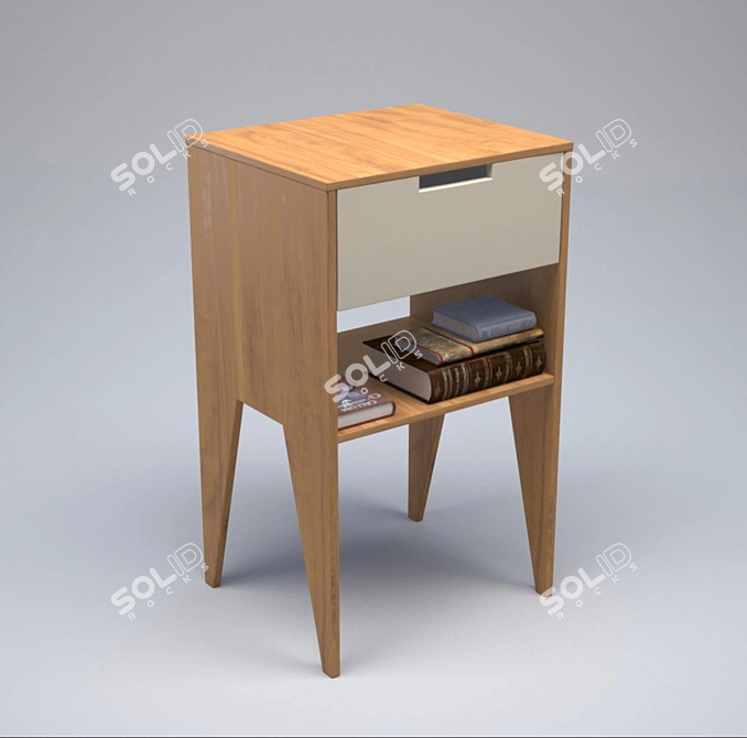 Sleek Contemporary Table Set 3D model image 1
