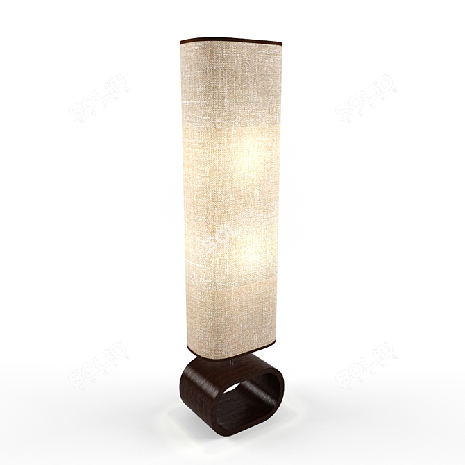 Elegant Lussole Nulvi Floor Lamp 3D model image 1